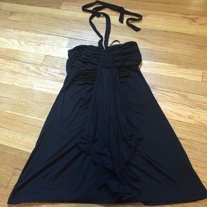 White House Black Market Black Halter Dress